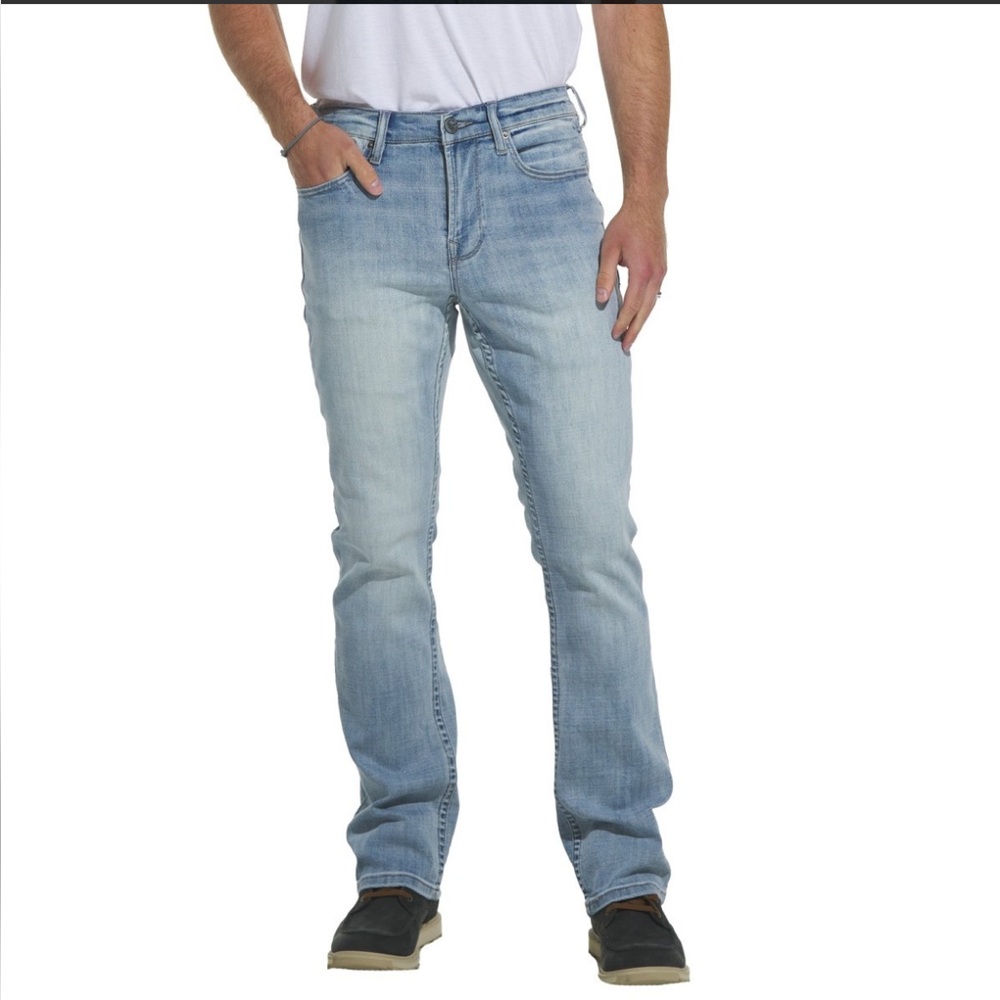 NEW w/out Tags Seeded & SEWN | Men’s Light Wash Reg Boot Jeans | Size W38/L34
